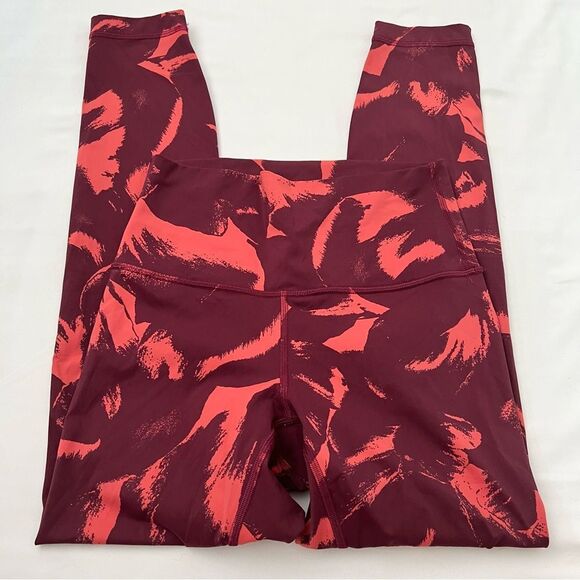 Lululemon wunder under high rise tight women’s size 6 orange red 25.5” inseam - Picture 4 of 5